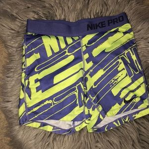 nike pro spandex shorts
